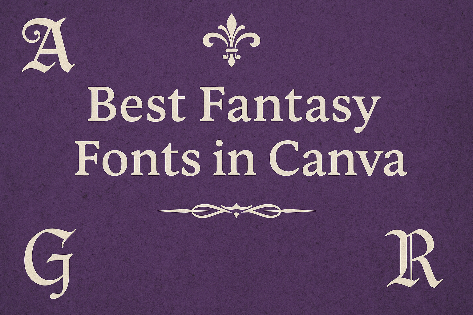 Best Fantasy Fonts in Canva