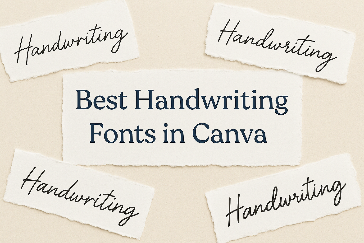 Best Handwriting Fonts in Canva