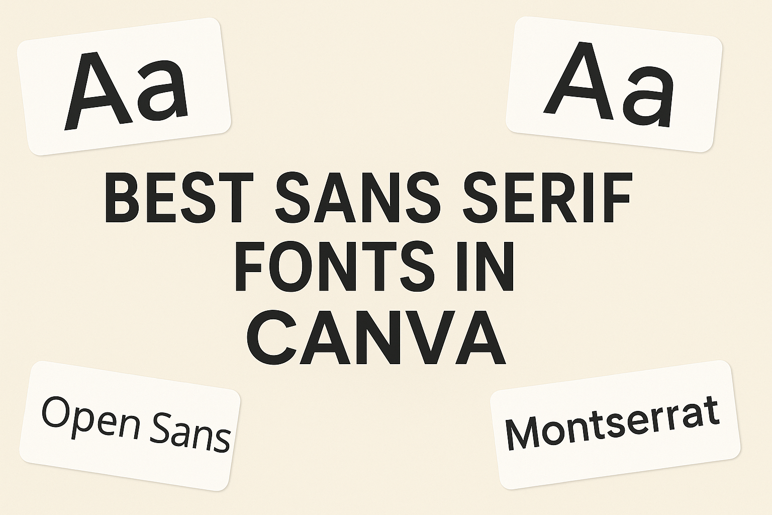 Best Sans Serif Fonts in Canva