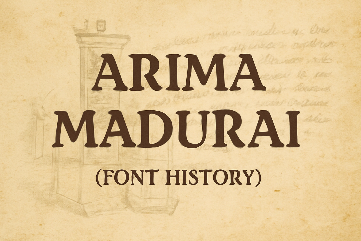 Arima Madurai (Font History)