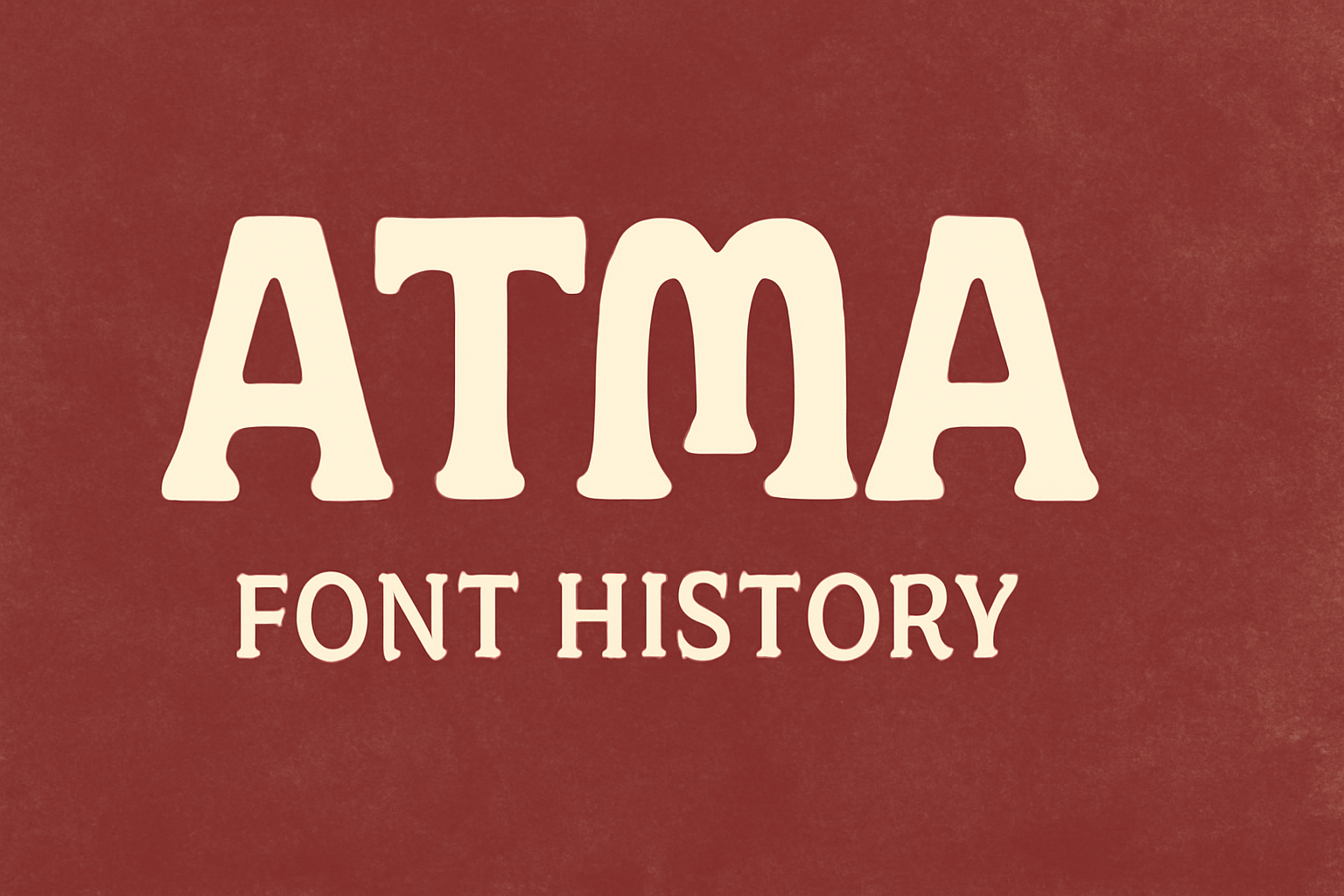 Atma (Font History)