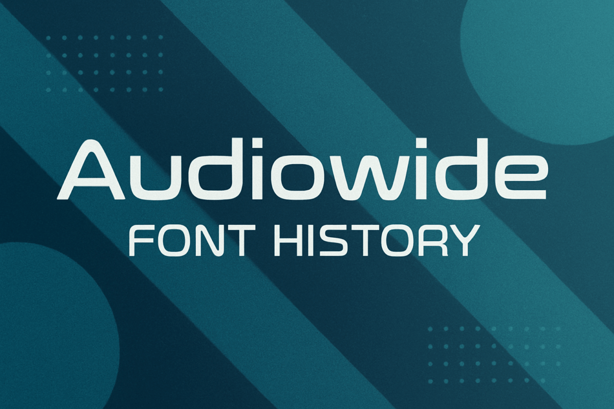 Audiowide (Font History) - Graphic Design Resource