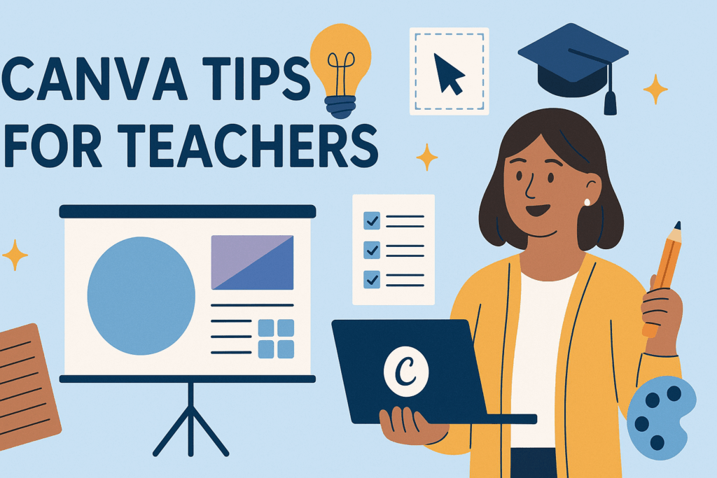 Canva Tips for Teachers - Graphic Design Resource