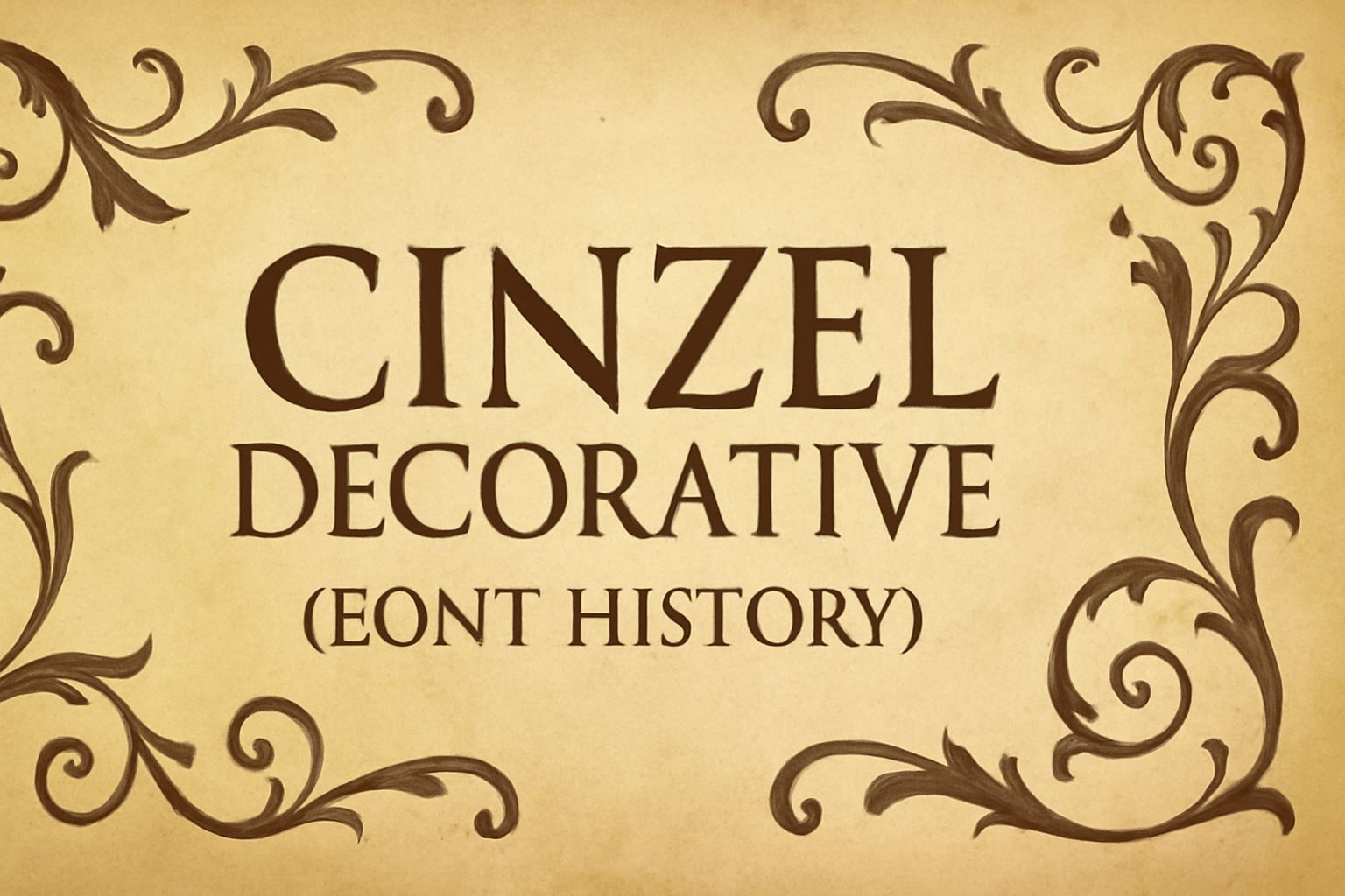 Cinzel Decorative (Font History)