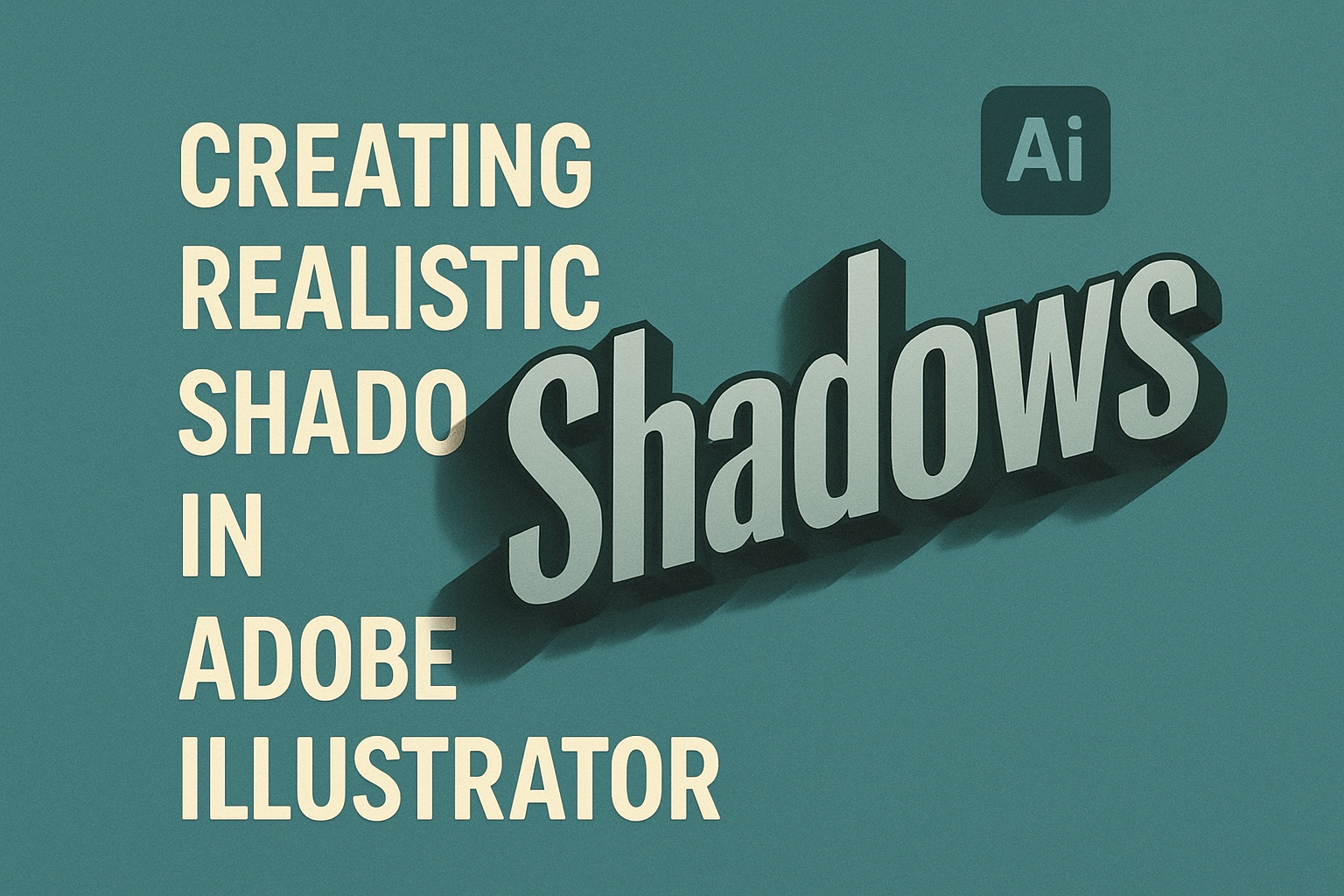 Creating Realistic Shadows in Adobe Illustrator