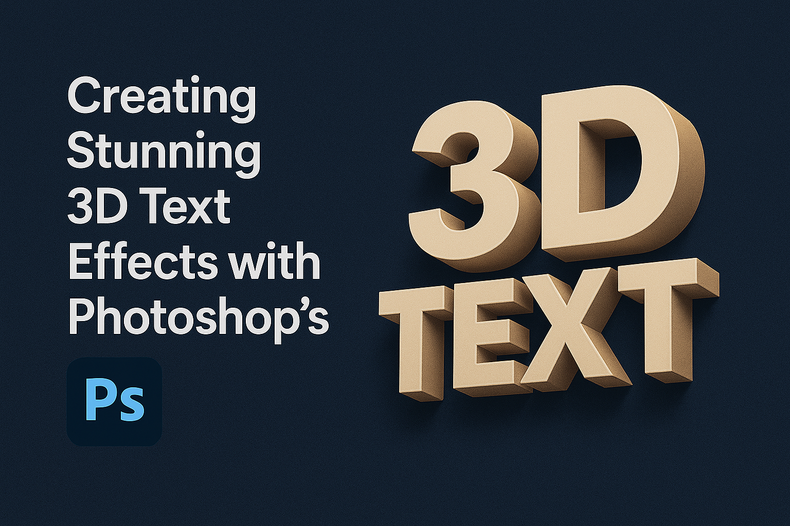 Creating Stunning 3D Text Effects with Photoshop’s Tools