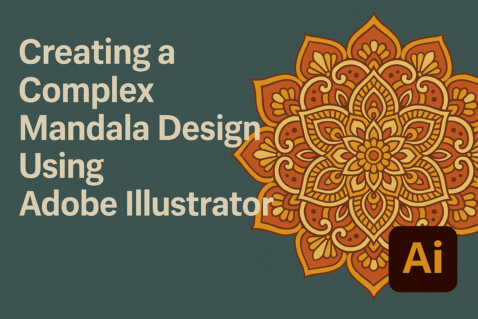 Creating a Complex Mandala Design Using Adobe Illustrator