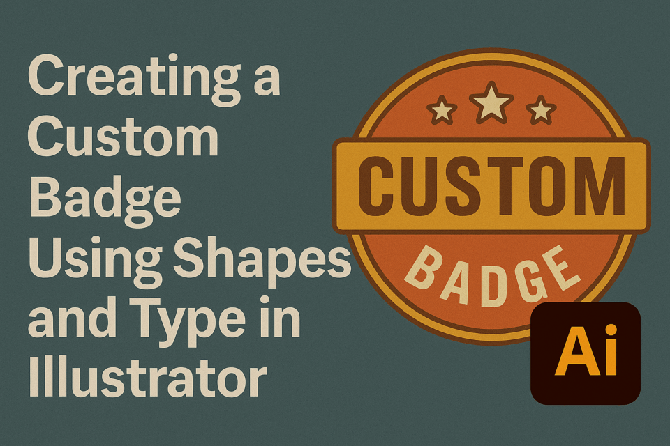 Shape Badge Intro Creating a Custom Badge Using Shapes and Type in Illustrator - Graphic ...