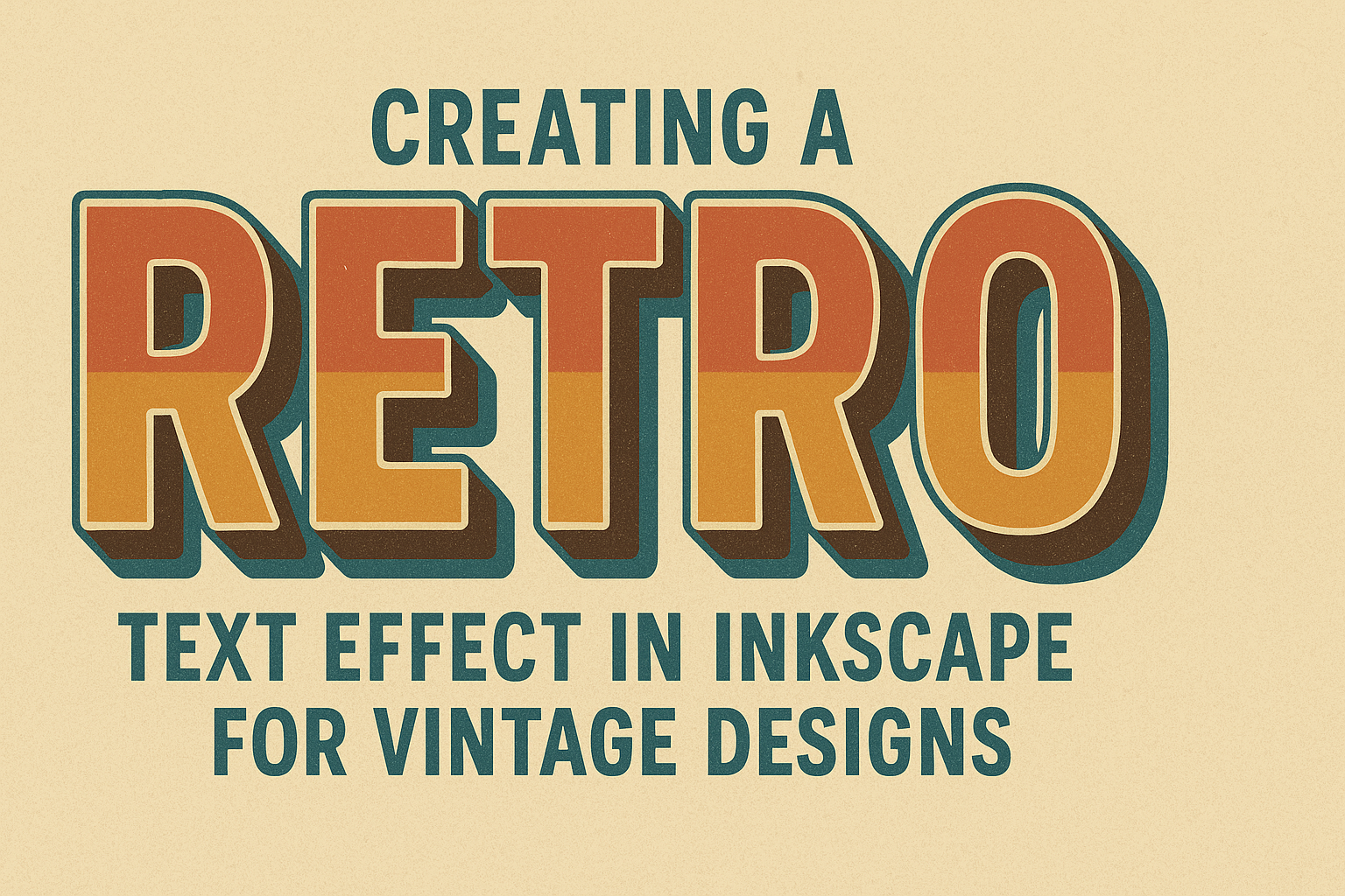 Creating a Retro Text Effect in Inkscape for Vintage Designs