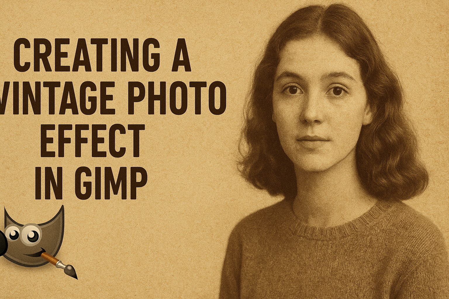 Creating a Vintage Photo Effect in GIMP
