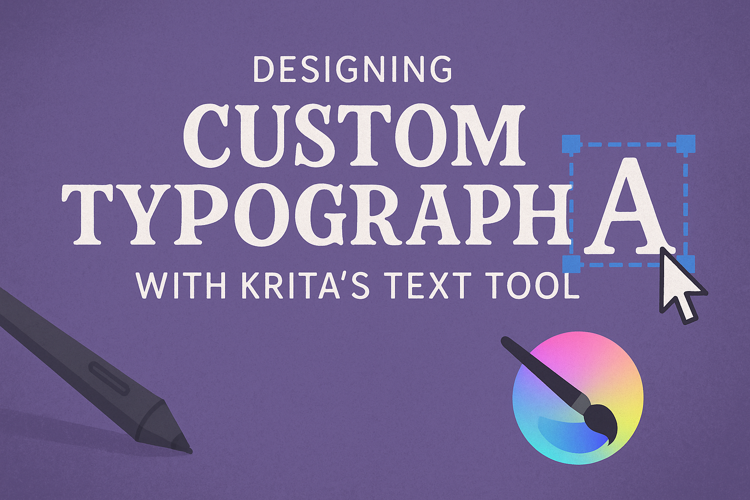 Designing Custom Typography with Krita’s Text Tool
