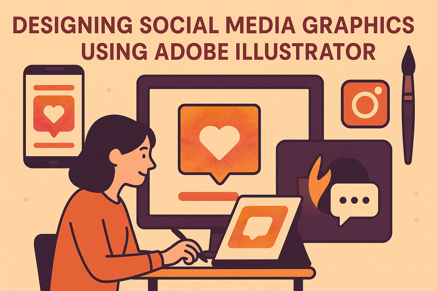 Designing Social Media Graphics Using Adobe Illustrator