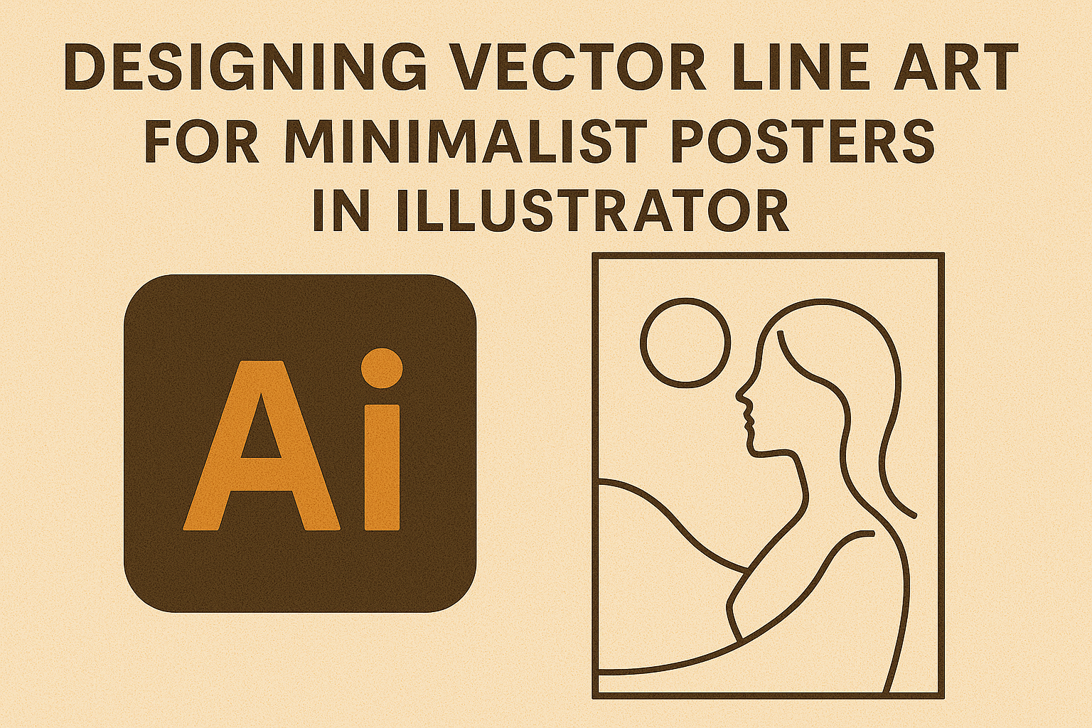 Designing Vector Line Art for Minimalist Posters in Illustrator