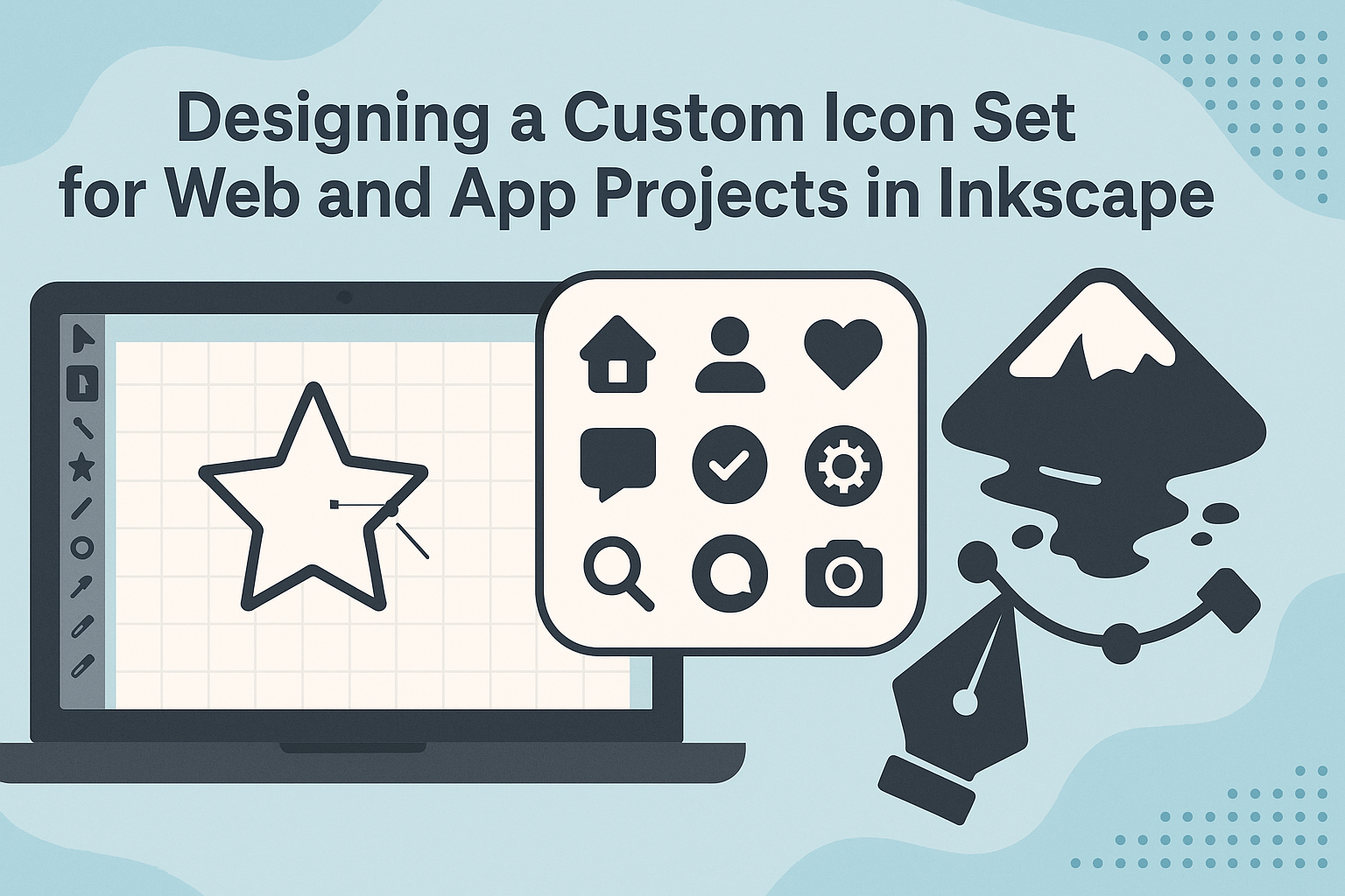 Designing a Custom Icon Set for Web and App Projects in Inkscape
