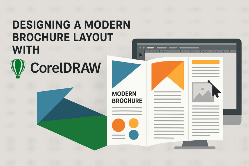 Designing a Modern Brochure Layout with CorelDRAW - Graphic Design Resource