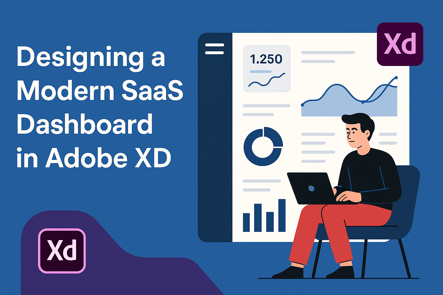 Designing a Modern SaaS Dashboard in Adobe XD