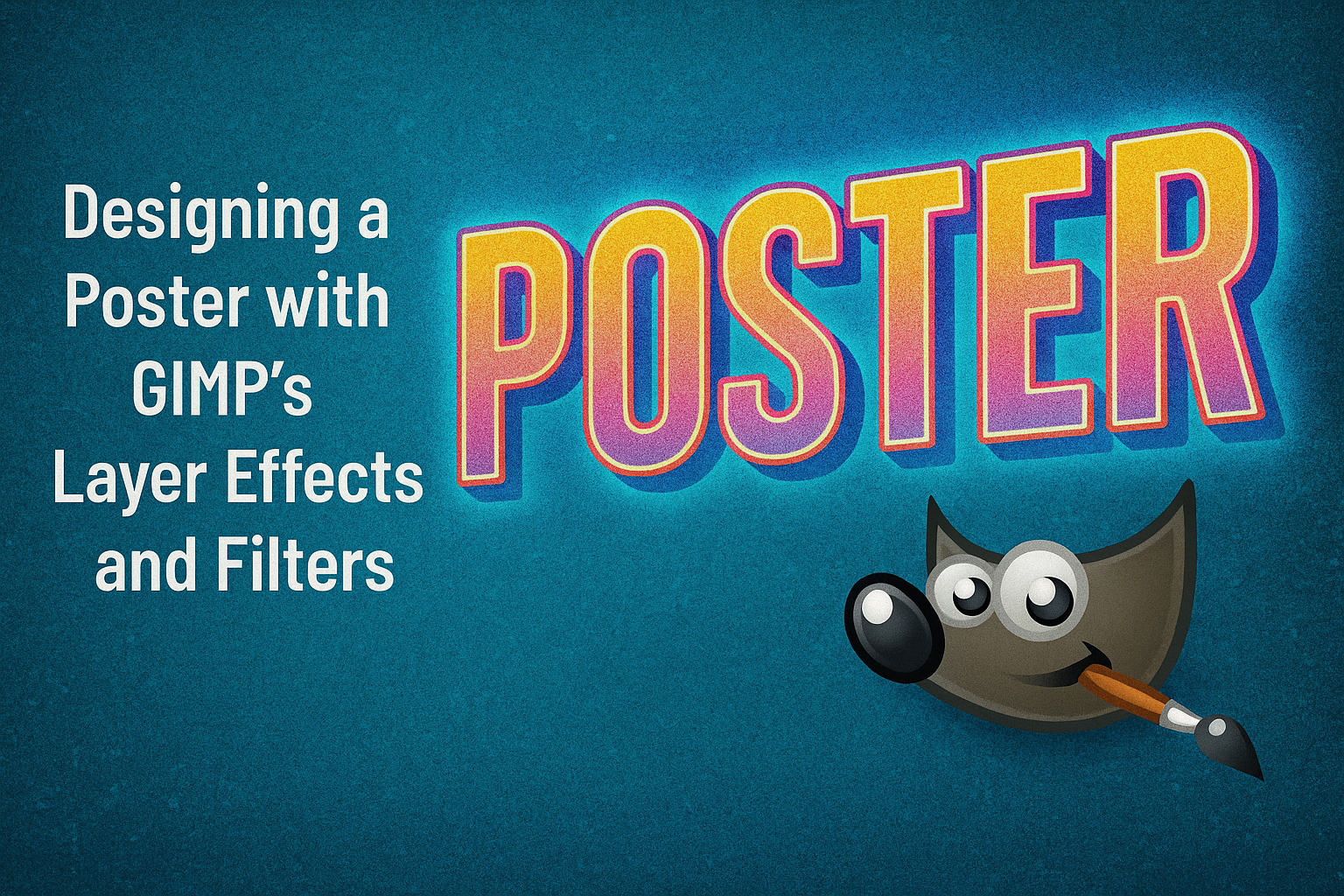 Designing a Poster with GIMP’s Layer Effects and Filters