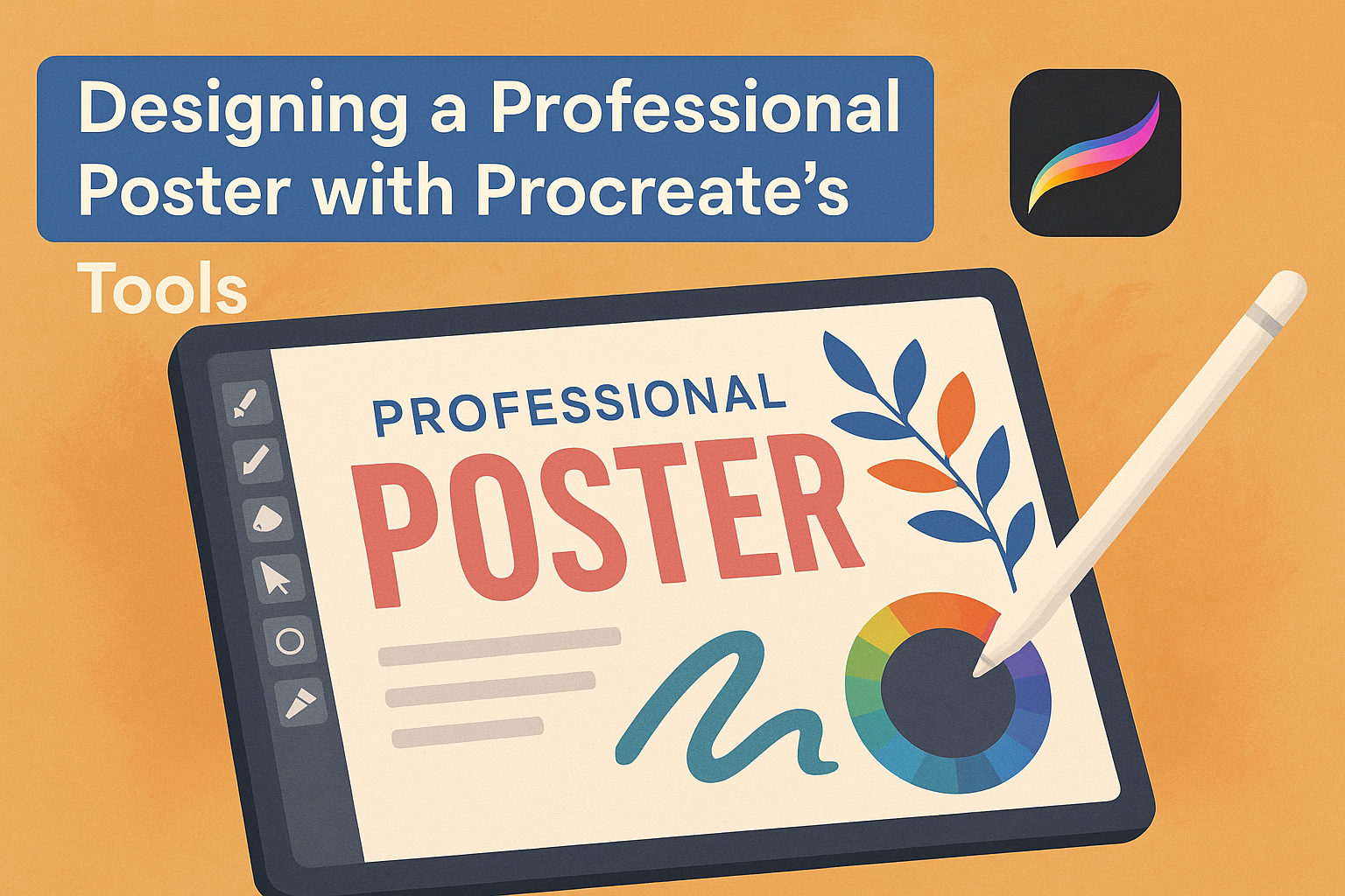 Designing a Professional Poster with Procreate’s Tools