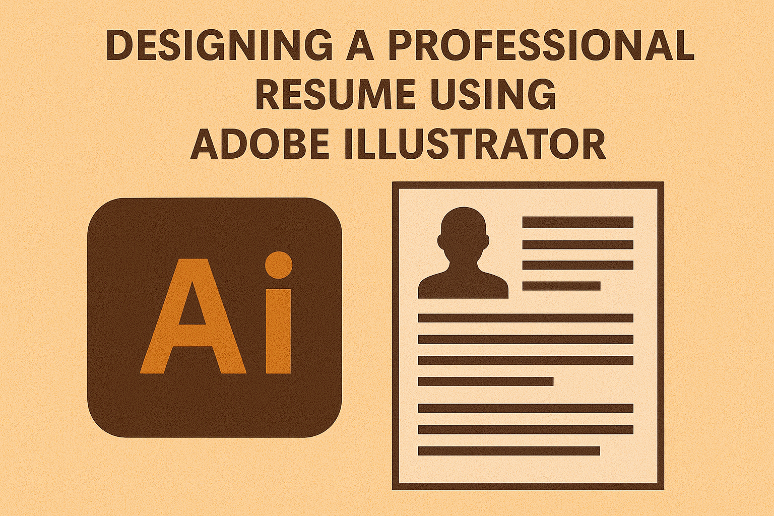 Designing a Professional Resume Using Adobe Illustrator
