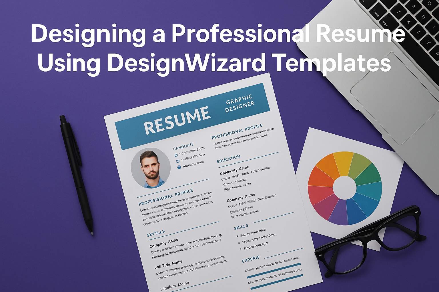 Designing a Professional Resume Using DesignWizard Templates