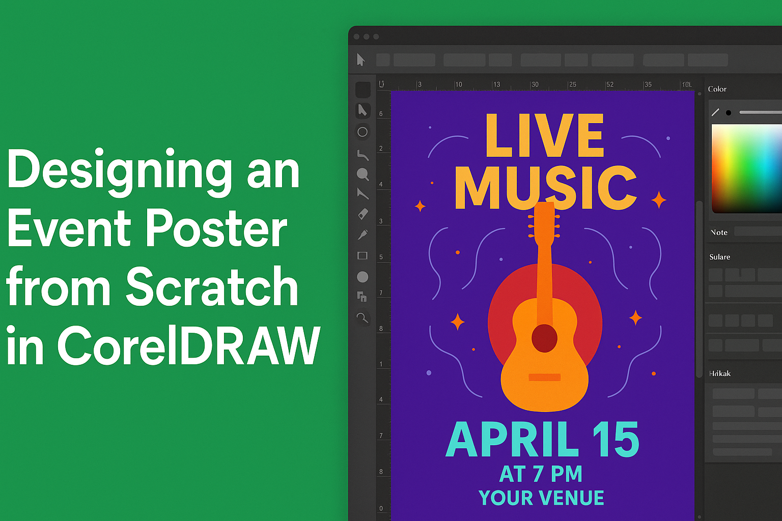 Designing an Event Poster from Scratch in CorelDRAW