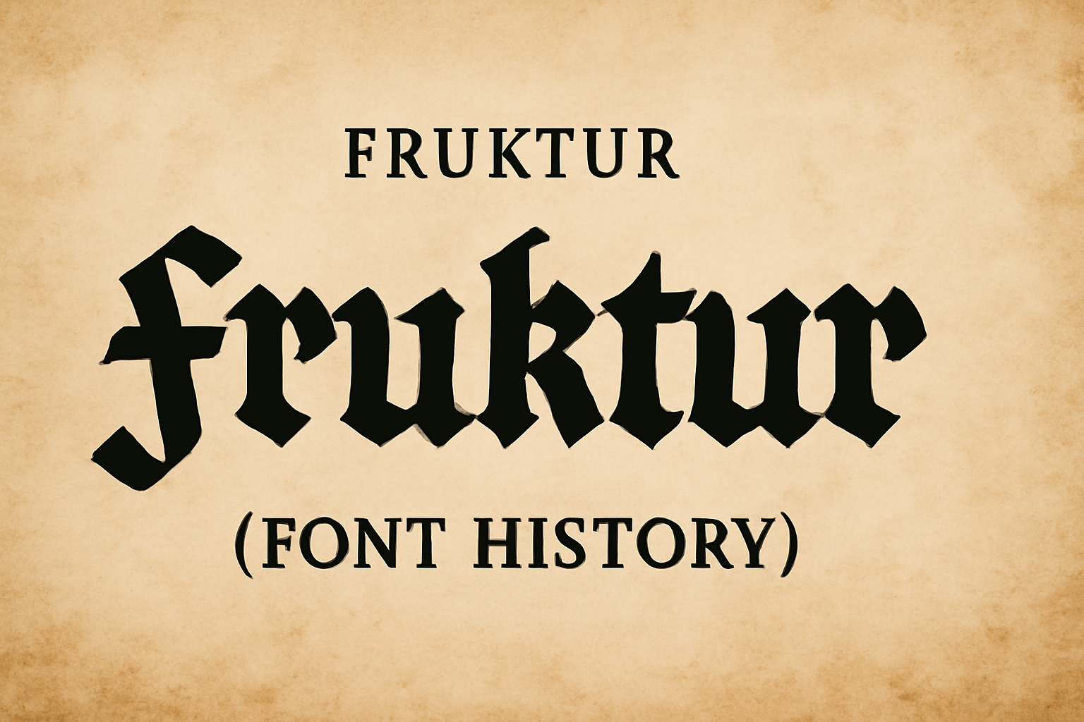Fruktur (Font History)
