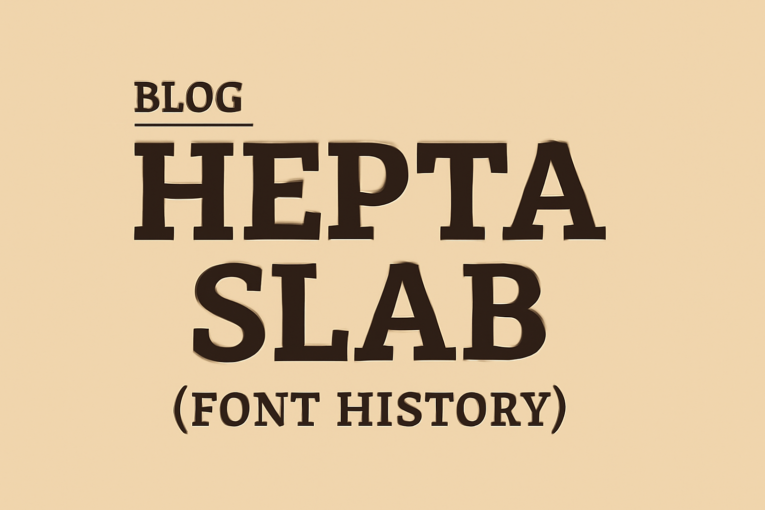 Hepta Slab (Font History)