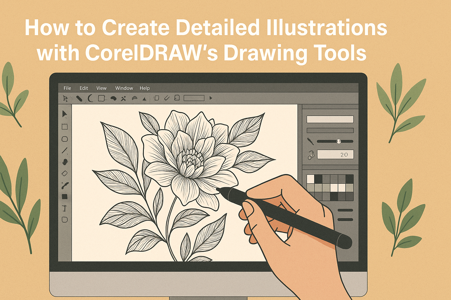 How to Create Detailed Illustrations with CorelDRAW’s Drawing Tools