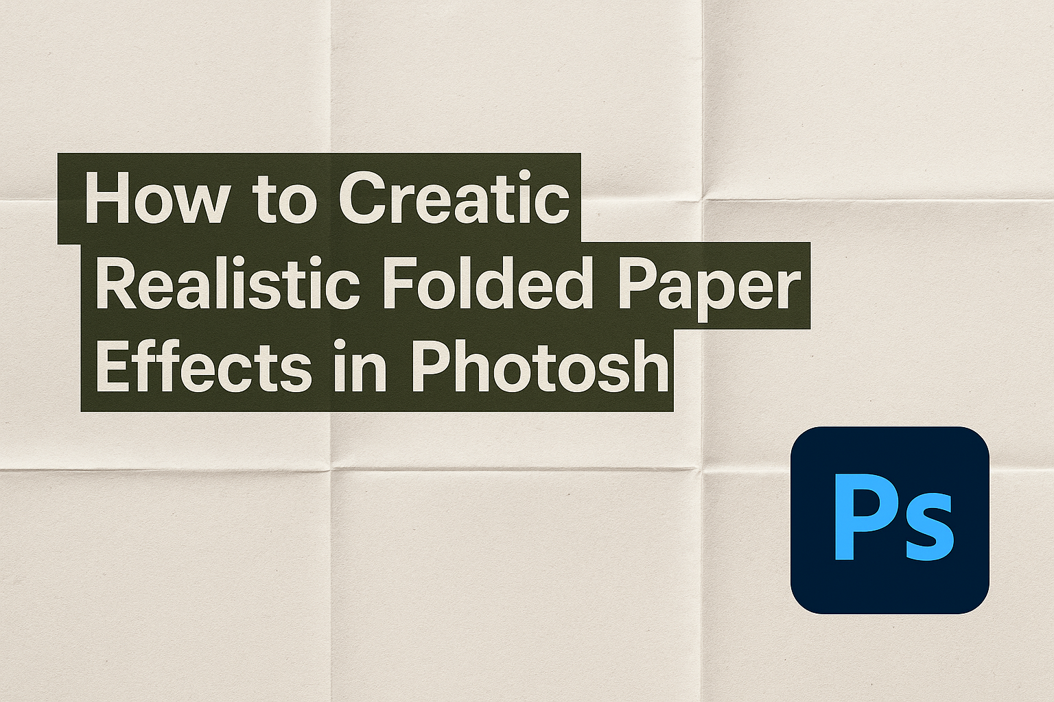 How to Create Realistic Folded Paper Effects in Photoshop