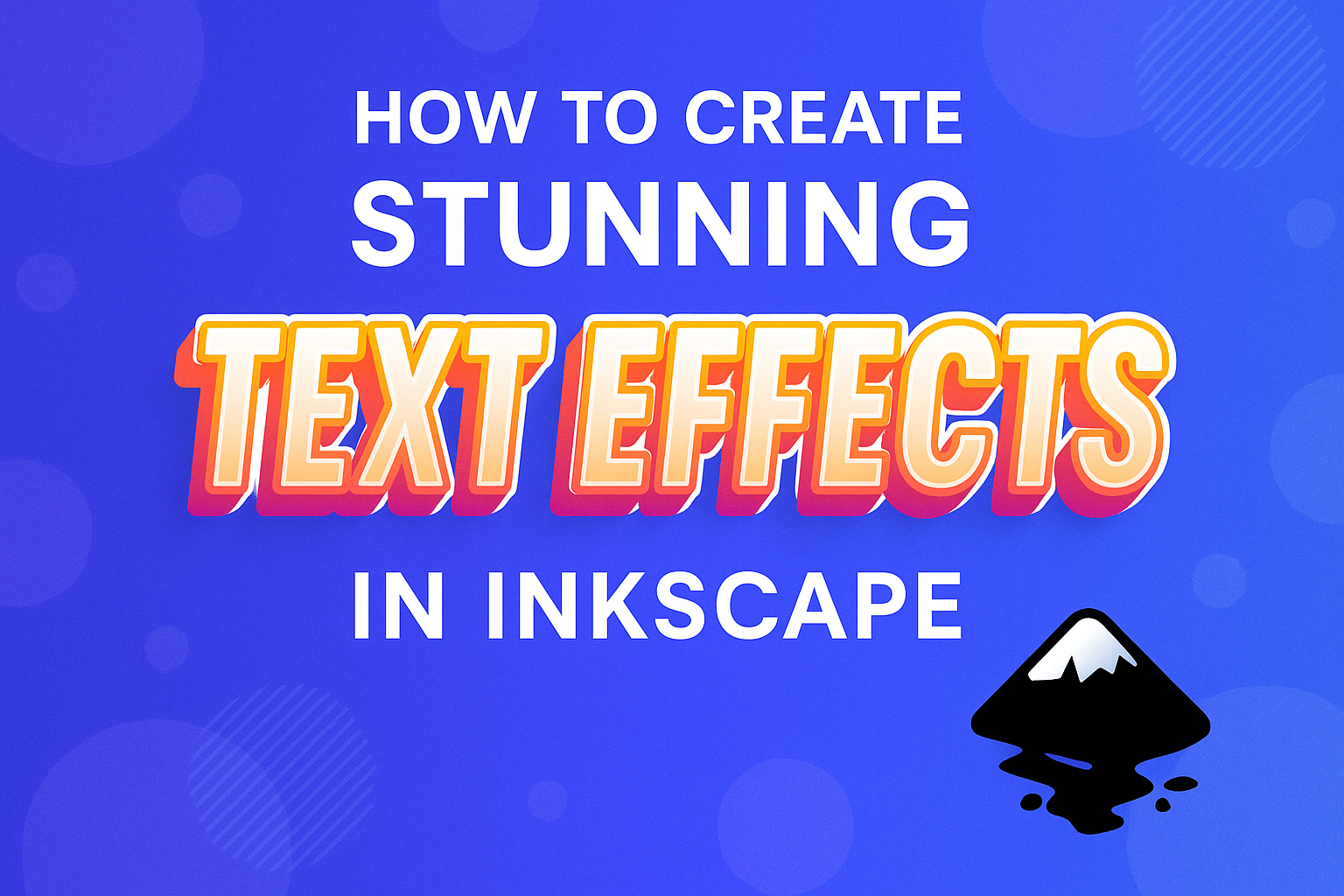 How to Create Stunning Text Effects in Inkscape