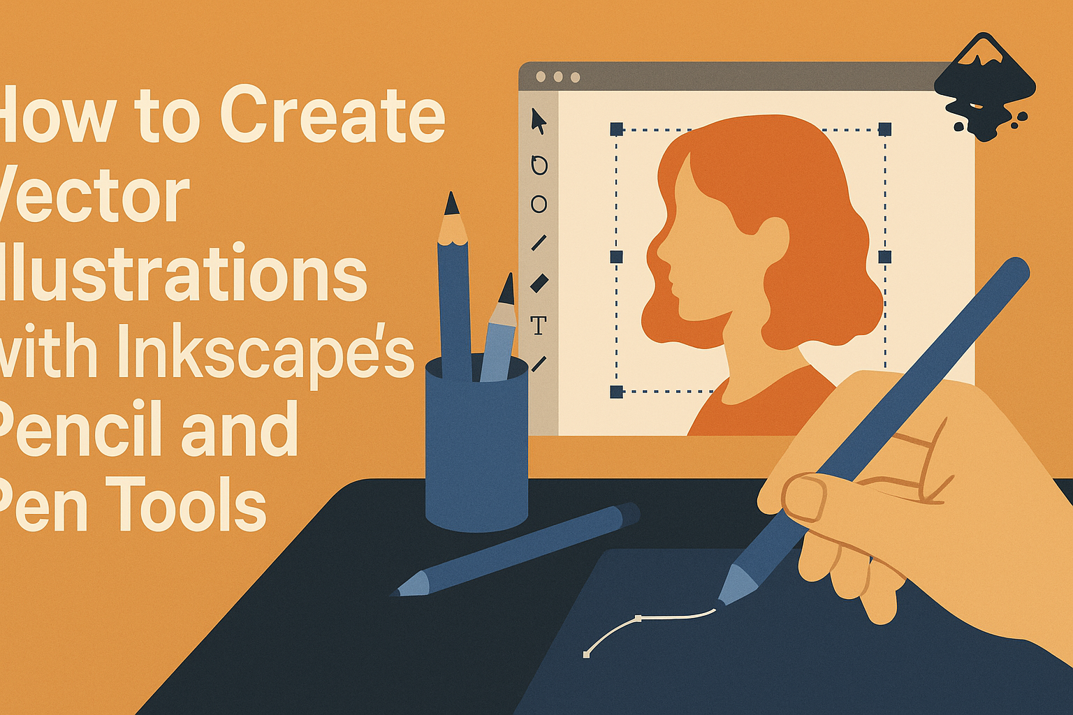 How to Create Vector Illustrations with Inkscape’s Pencil and Pen Tools