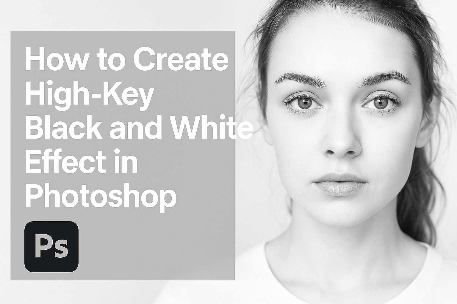 How to Create High-Key Black and White Effect in Photoshop