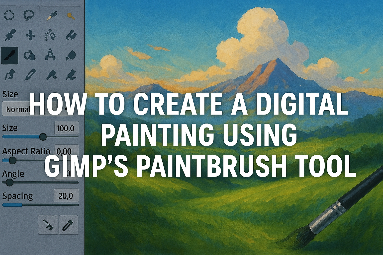 How to Create a Digital Painting Using GIMP’s Paintbrush Tool