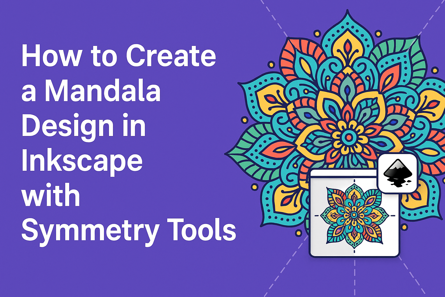 How to Create a Mandala Design in Inkscape with Symmetry Tools