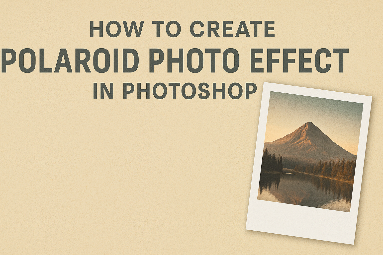 How to Create a Polaroid Photo Effect in Photoshop