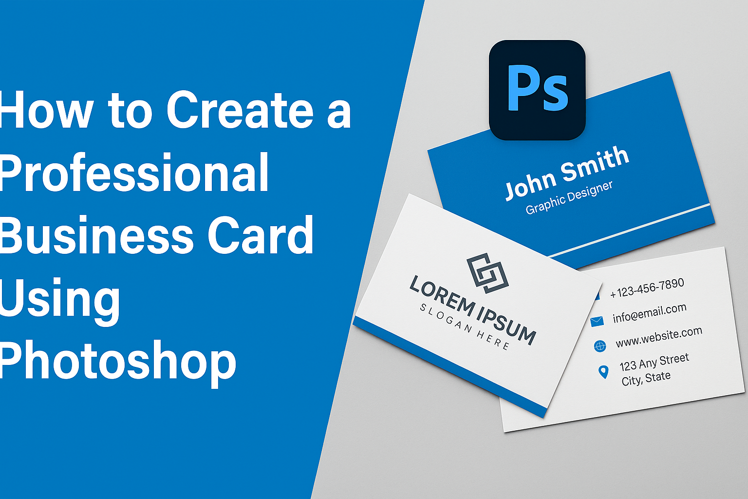 How to Create a Professional Business Card Using Photoshop