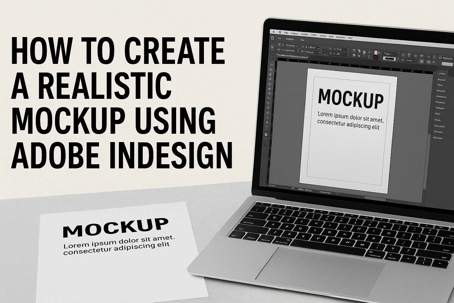 How to Create a Realistic Mockup Using Adobe InDesign