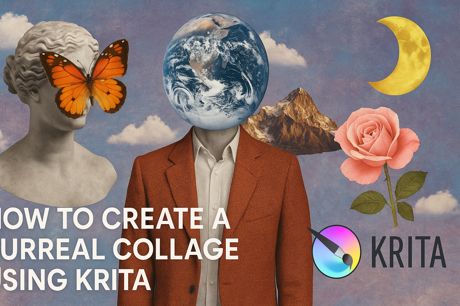 How to Create a Surreal Collage Using Krita