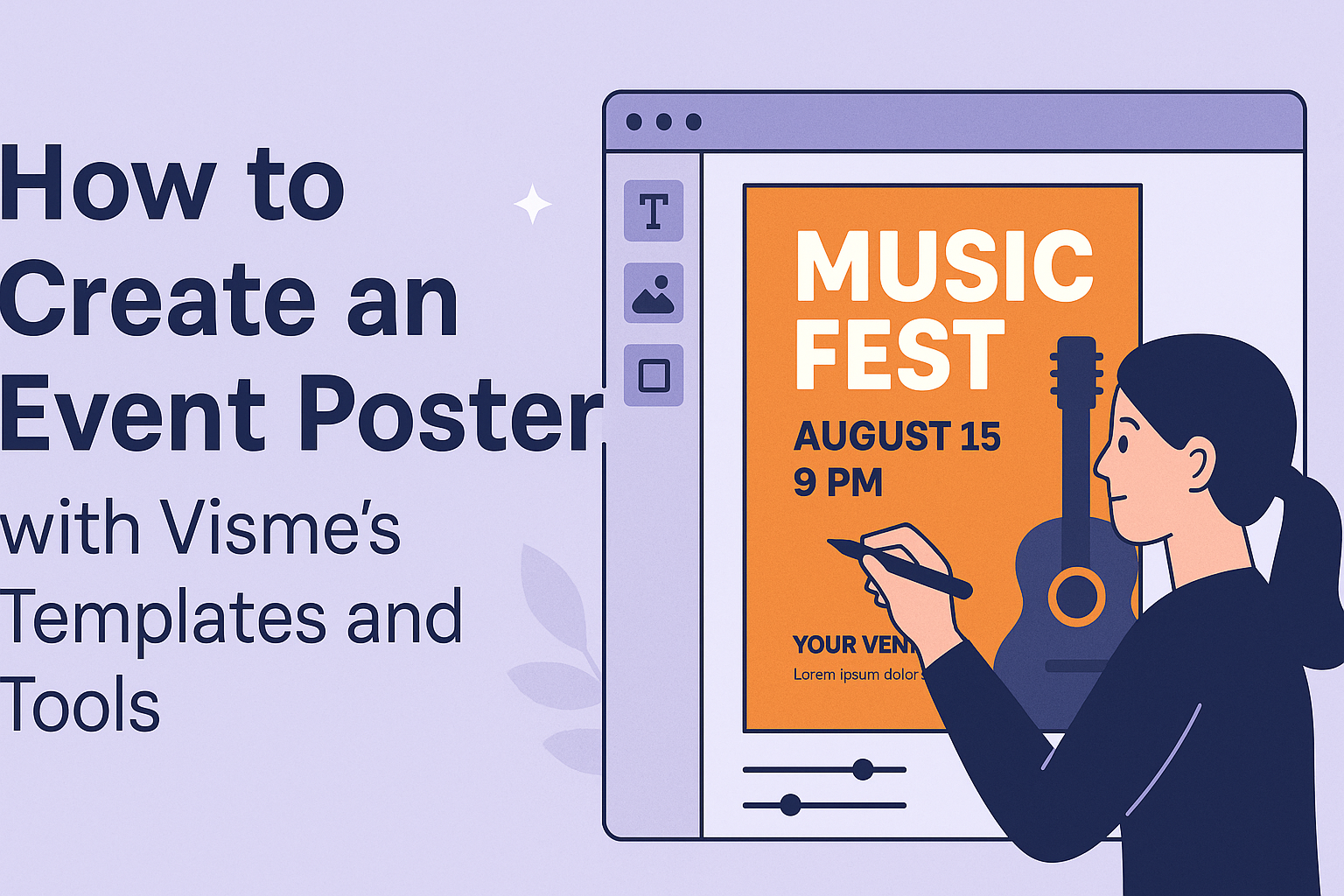 How to Create an Event Poster with Visme’s Templates and Tools