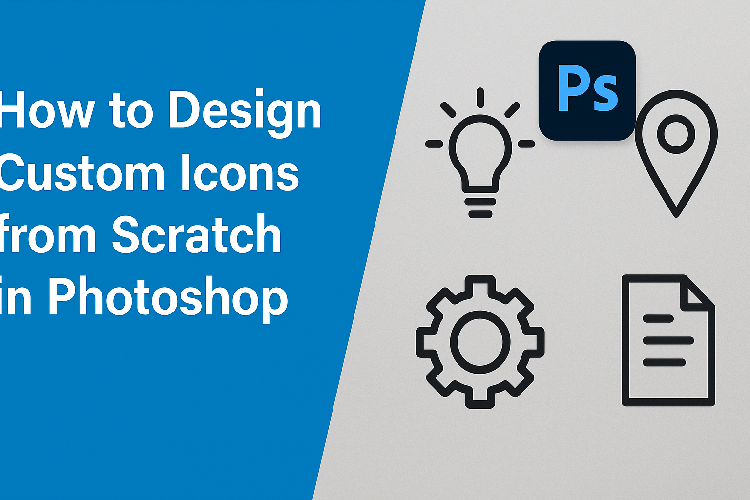 How to Design Custom Icons from Scratch in Photoshop