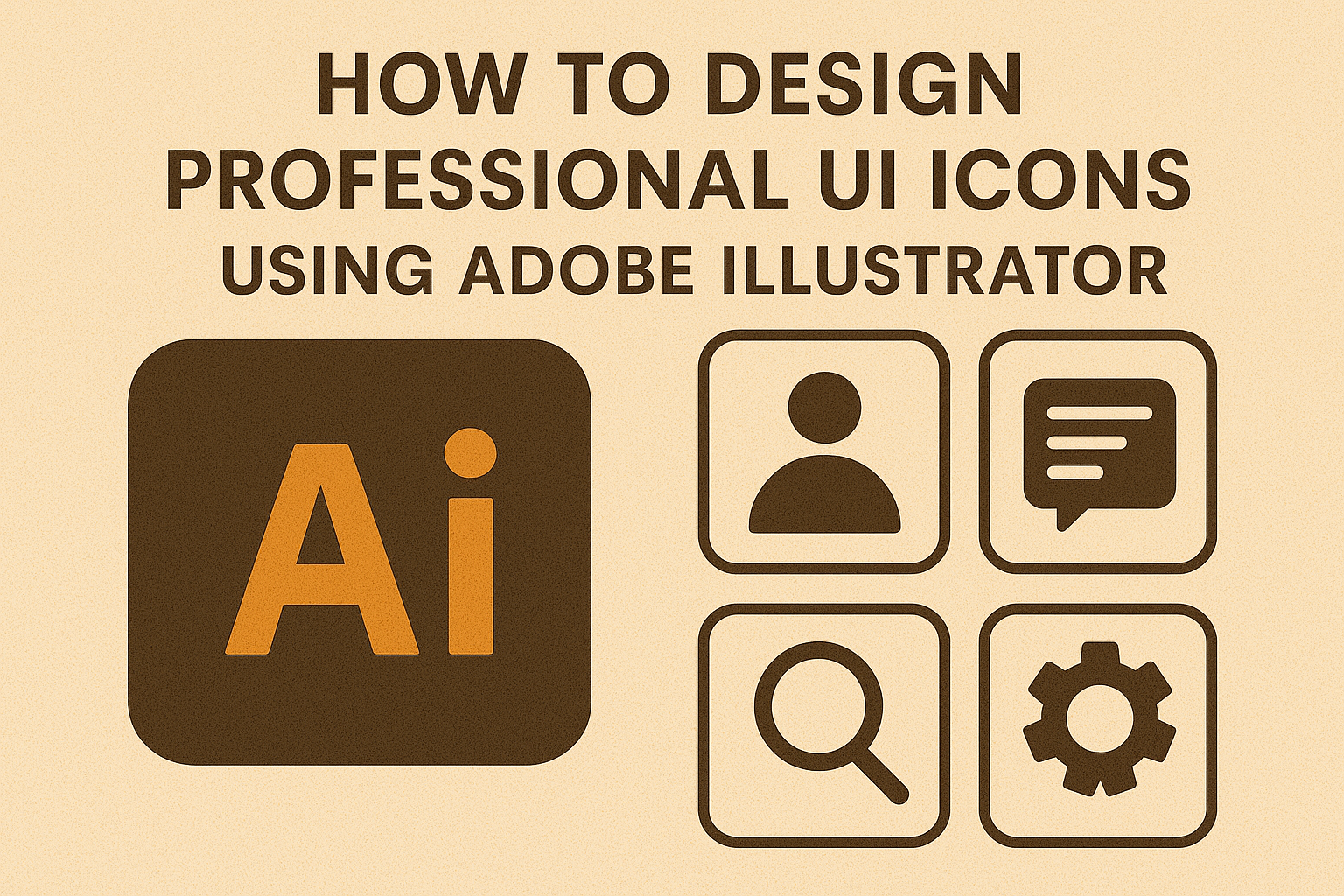 How to Design Professional UI Icons Using Adobe Illustrator