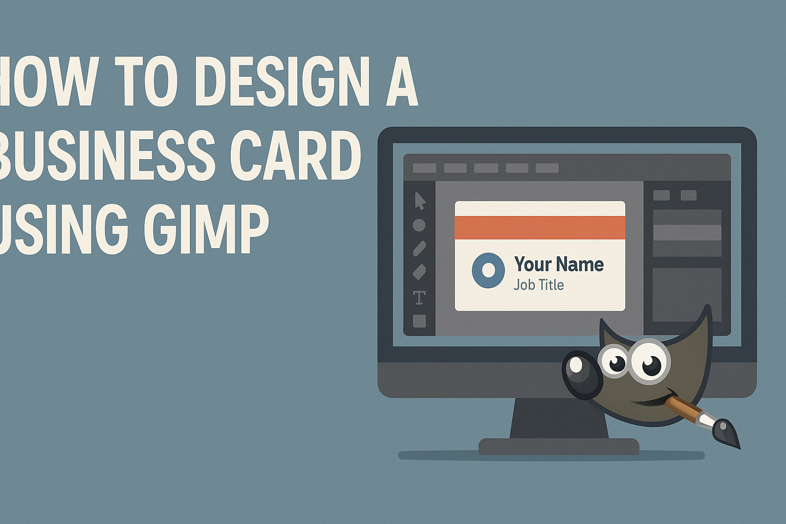 How to Design a Business Card Using GIMP