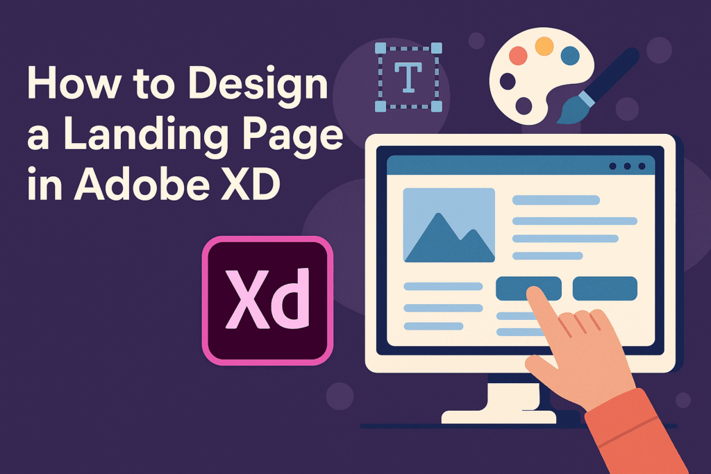 How to Design a Landing Page in Adobe XD - Graphic Design Resource