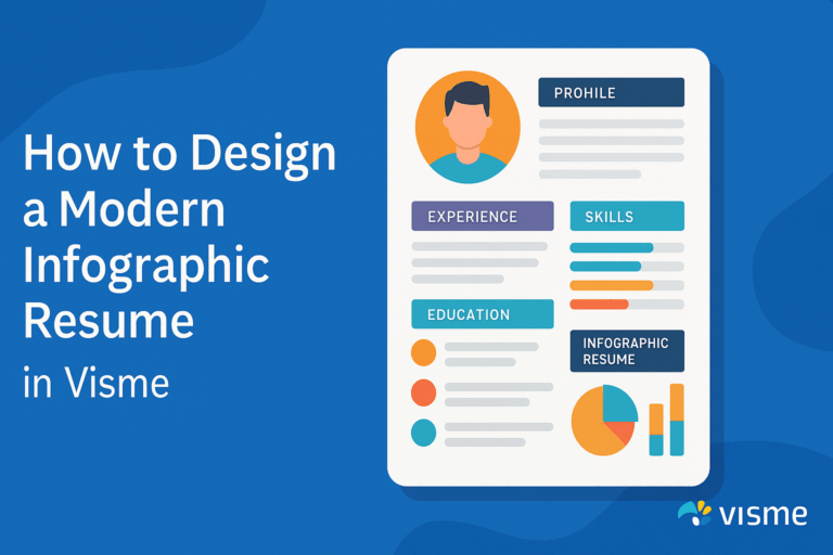 How to Design a Modern Infographic Resume in Visme - Graphic Design ...