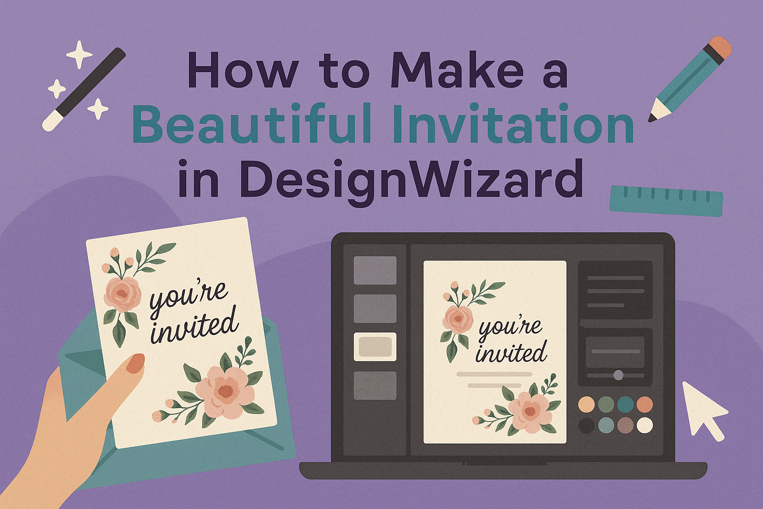 How to Make a Beautiful Invitation in DesignWizard