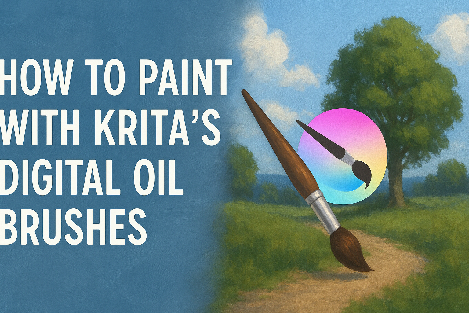 How to Paint with Krita’s Digital Oil Brushes