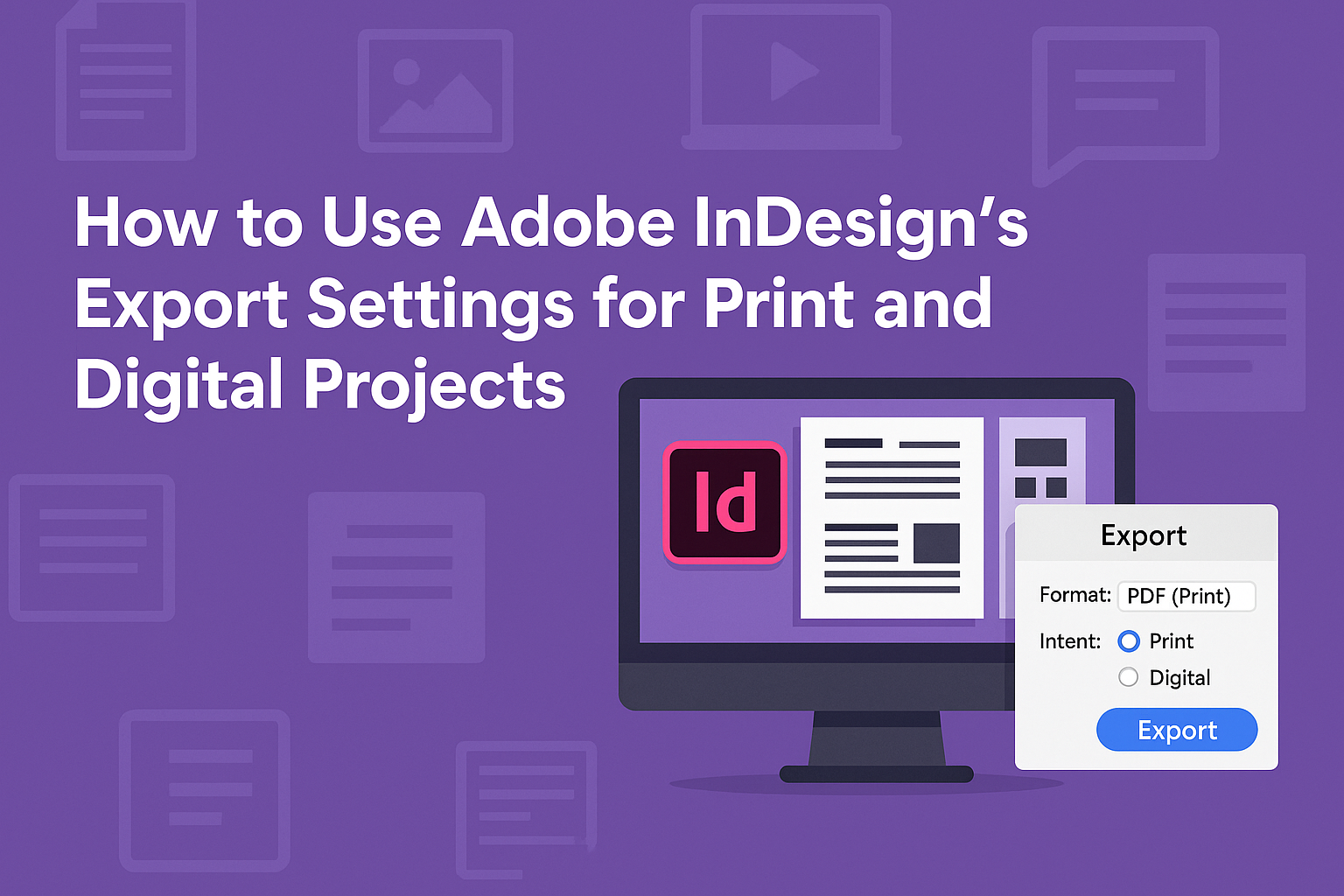 How to Use Adobe InDesign’s Export Settings for Print and Digital Projects