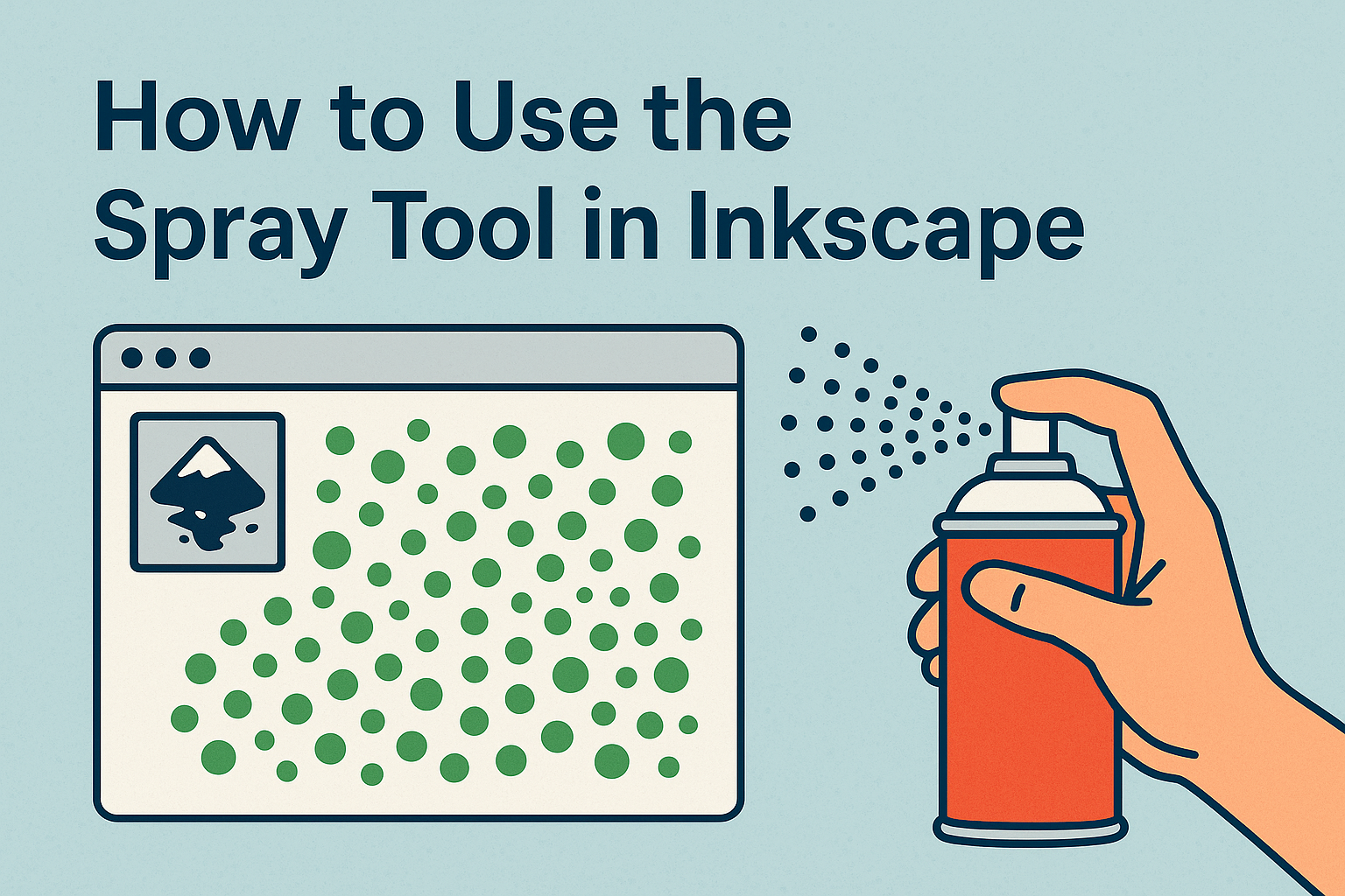 How to Use the Spray Tool in Inkscape