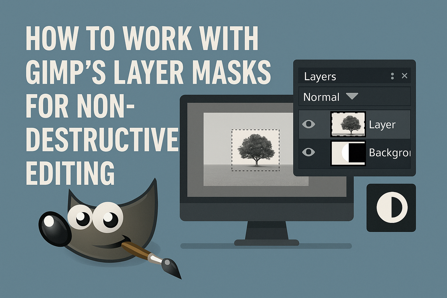How to Work with GIMP’s Layer Masks for Non-Destructive Editing