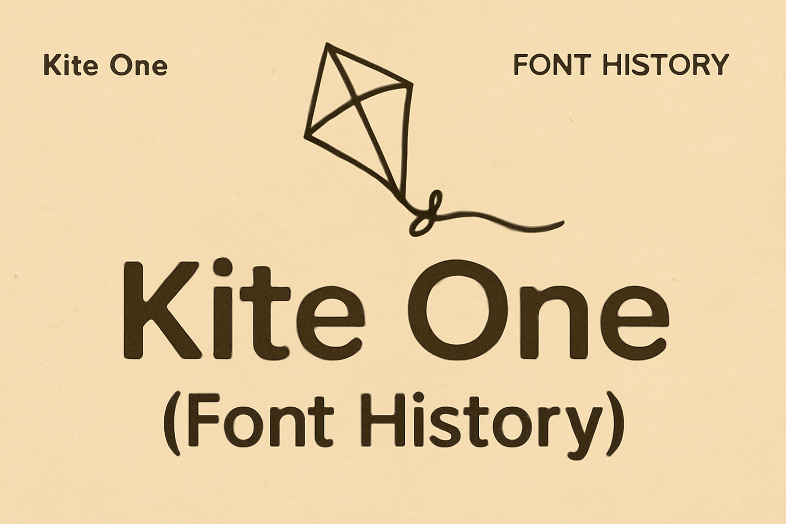 Kite One (Font History)